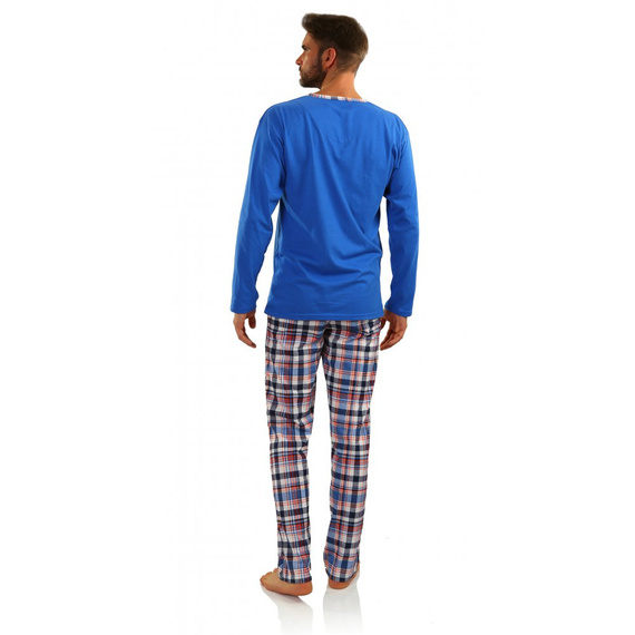 Bawełniana piżama męska 2243/09 Jasiek 02 Sesto Senso - chaber