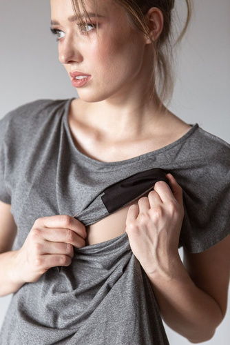 Komplet dresowy 504 MIRACLE- szary melanż