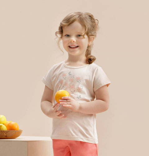 Bluzka z krótkim rękawem Summer Garden Pinokio - beżowy