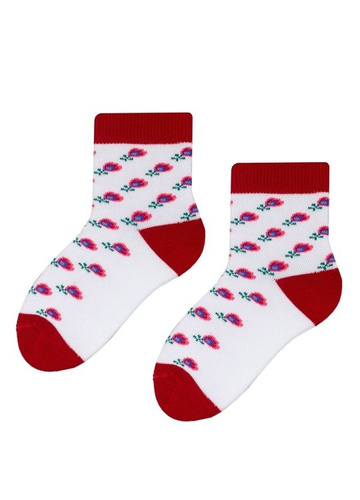 art.138 Skarpety Cotton Candy Folk Steven niebieski jasny melanż  097