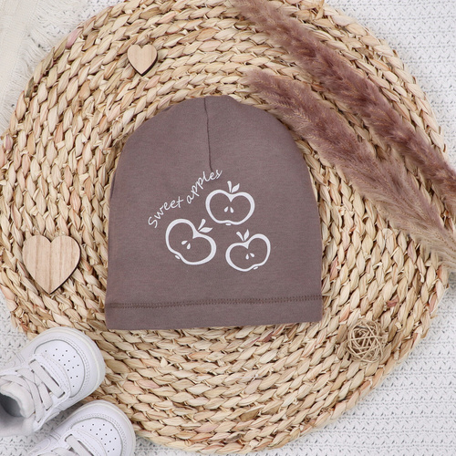 Czapka niemowlęca z bawełny organicznej Happy Apples Nini