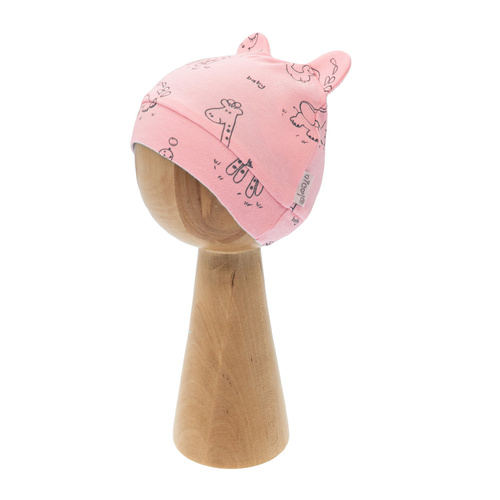 4800 04 Animals Komplet wyprawkowy 4-częściowy nadruk Nicol - różowy