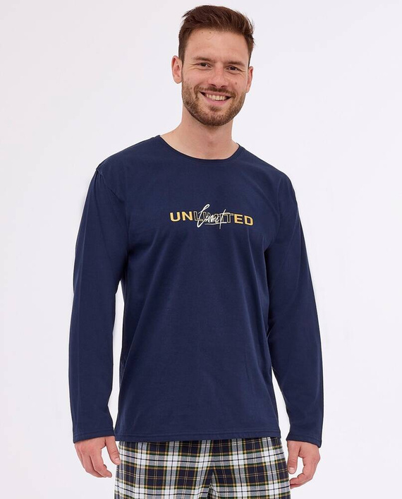 Piżama męska 124/269 Unlimited Cornette granatowy