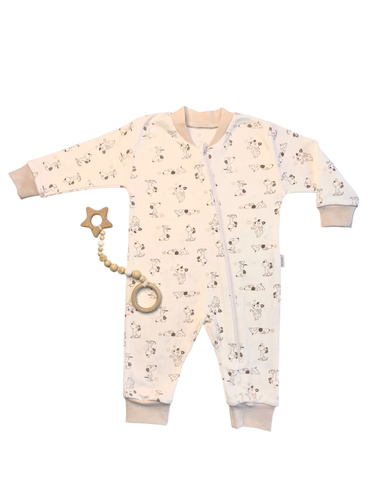 Mamatti PS14941 kombinezon niemowlęcy bez stópek – 100% bawełna, wygodny krój, certyfikowana tkanina
