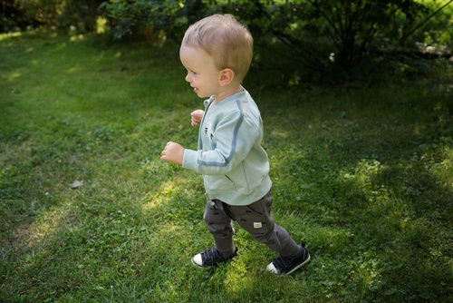 Bluza zapinana na zamek "Little Car" Pinokio - mięta 