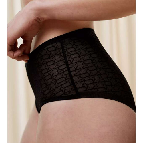 Figi Damskie Signature Sheer Maxi  Triumph- czarny