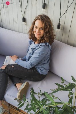 Bluzka do karmienia Milky Waves Milk&Love ciemny błękit