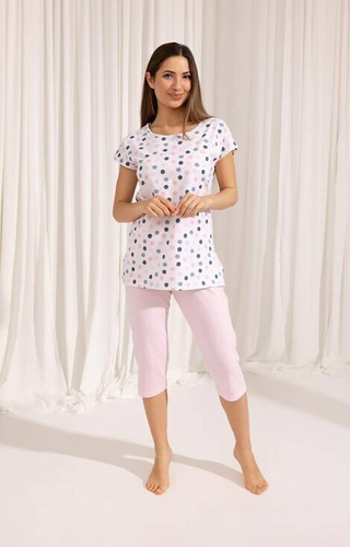 Piżama Damska 690  Regina ecru