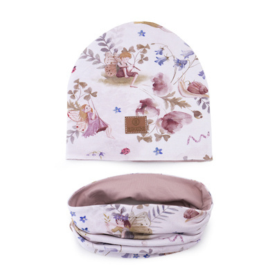 Fairies czapka dziecięca+ komin - Makaszka