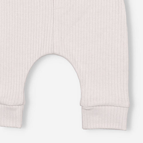 Spodnie prążkowane Lagarto Verde - ecru