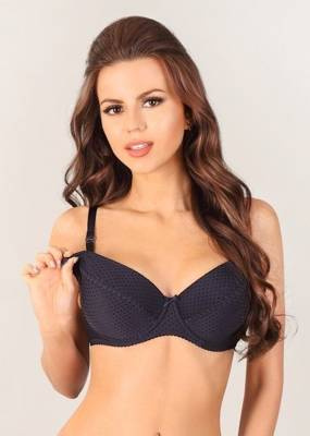 1732 LUPOLINE biustonosz do karmienia- granatowy