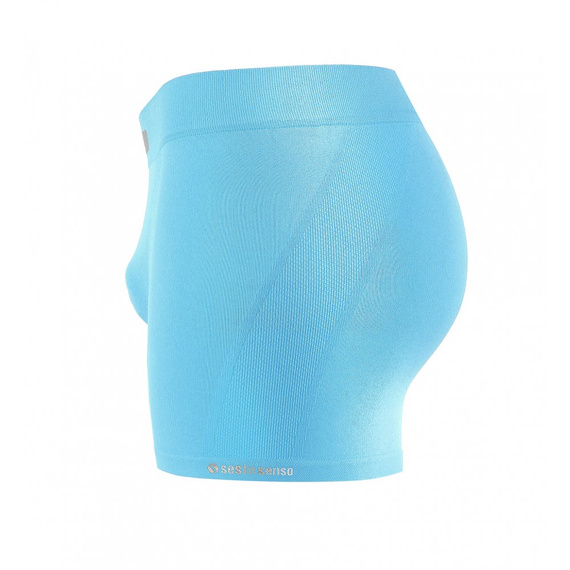 Bezszwowe bokserki męskie BM07 Solar Sesto Senso - niebieski