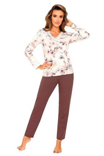 Piżama damska Belinda Donna -kremowy