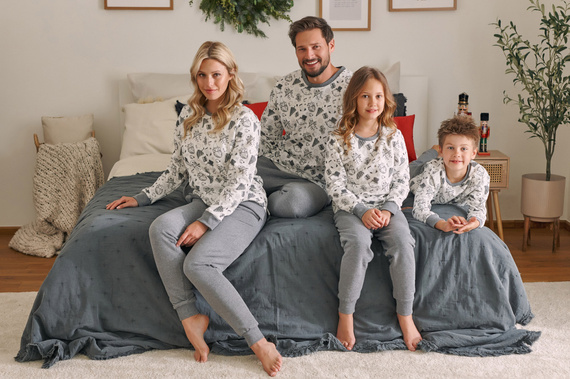 PDU.4548 "Snow" Piżama dziecięca Unisex Doctor Nap - snowman