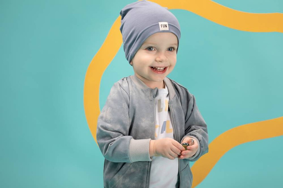 Rozpinana bluza chłopięca Fun Time Pinokio - mięta druk