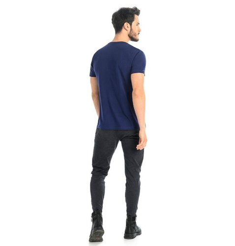 Teyli T-Shirt Męski Bawełniany Luca-niebieski