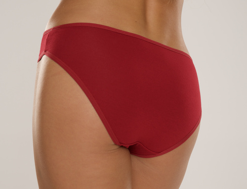 De Lafense 004 Limited – figi klasyczne damskie, wiskoza z elastanem - bordowy