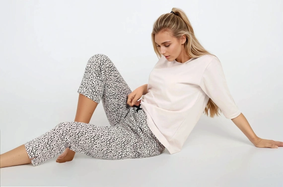 Piżama damska Your Emotions Momenti Per Me beige