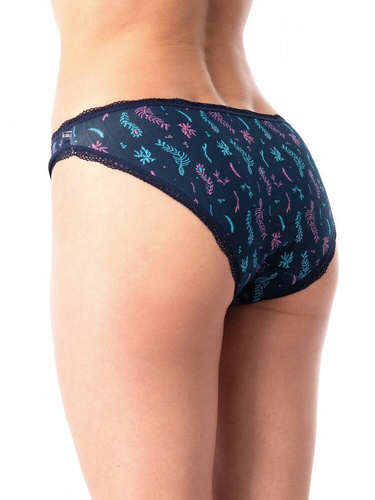 Figi damskie LPR 535 A'2 2-pak Key różowy granatowy