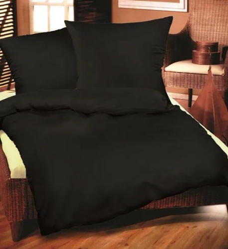 Pościel bawełniana jednobarwna Extrapościel czarny