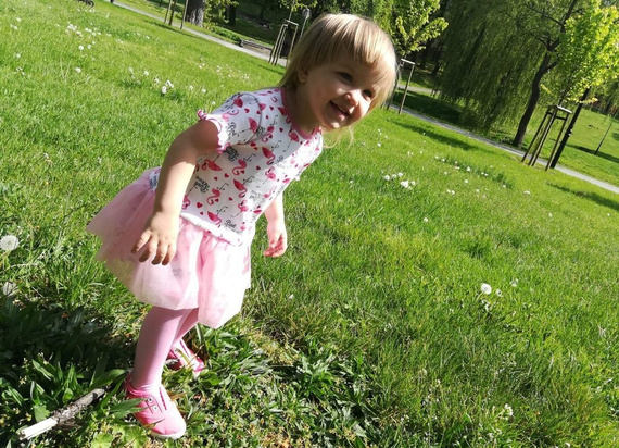 "FLAMING" Sukienka niemowlęca Makoma