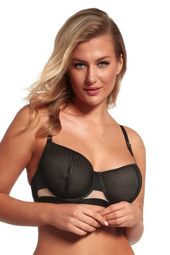 Biustonosz miękki 2351 Maxi Lupoline- czarny beżowy