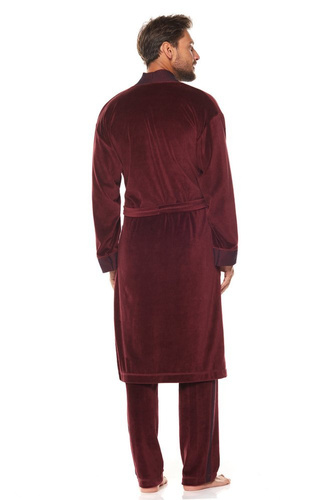 Szlafrok męski 2050 Royal L&L - grafit 