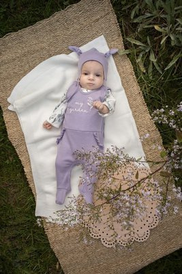 Śpiochy niemowlęce "My Garden" Pinokio - fiolet