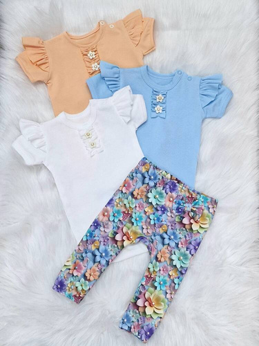 Body z krótkim rękawem Ola Bambarillo błękitny 