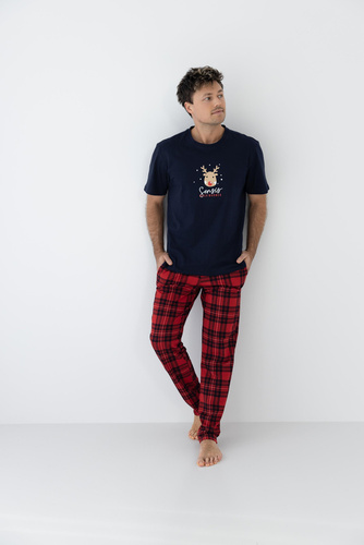 Piżama męska Nathan Sensis - granatowy