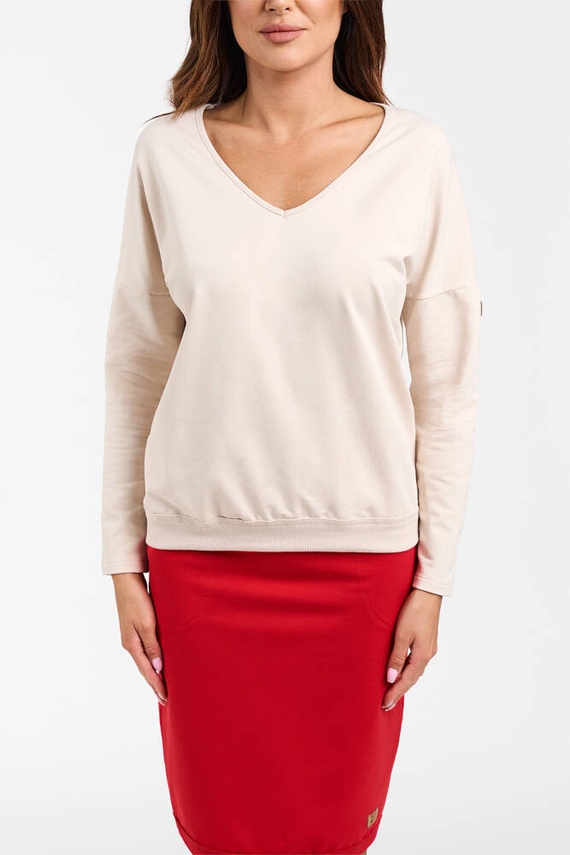 Spódnica damska midi Karina Italian Fashion - czerwony