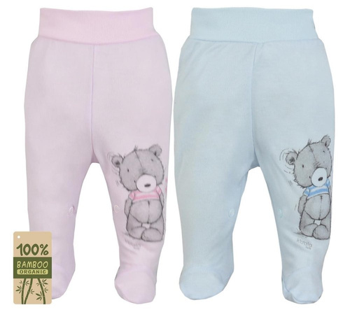 "TOMMY BAMBUS" Półśpiochy bawełniane Koala- różowy