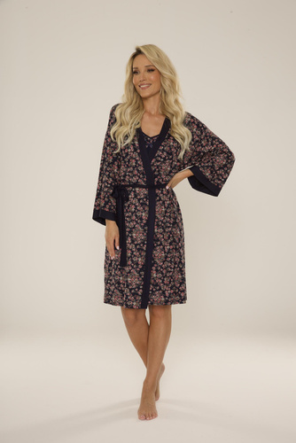 Szlafrok damski 468 Mia Forex - granat