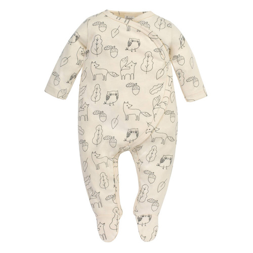 Pajac niemowlęcy Secret Forest Pinokio - ecru liski