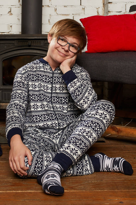 Piżama dziecięca, kombinezon Alaska Italian Fashion - granatowy