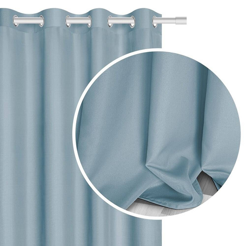 Zasłona gotowa na przelotkach Viva do salonu Spod Igły i Nitki srebrny