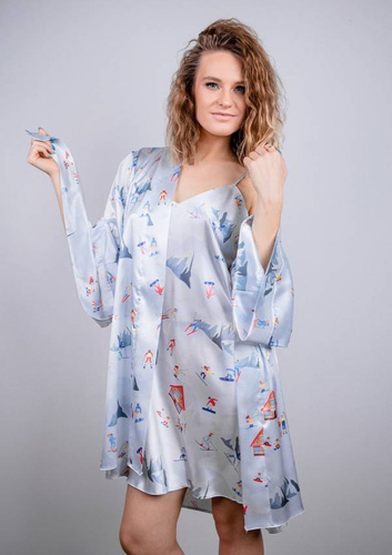 Podomka damska  DKaren DK-P - błękit 015