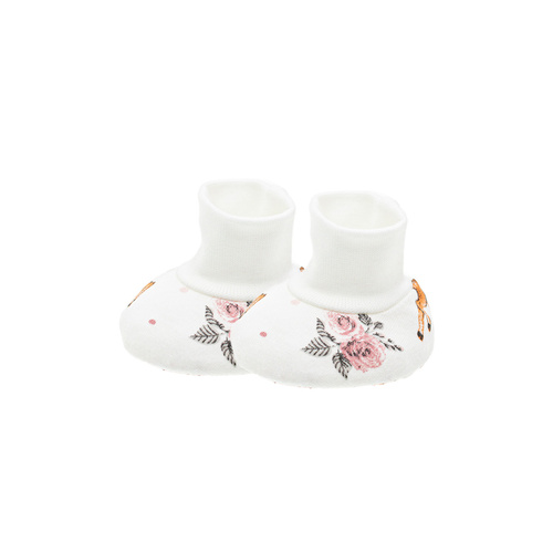 Buciki niemowlęce 216084 Lala Nicol – bawełniane, bezuciskowe, niechodki