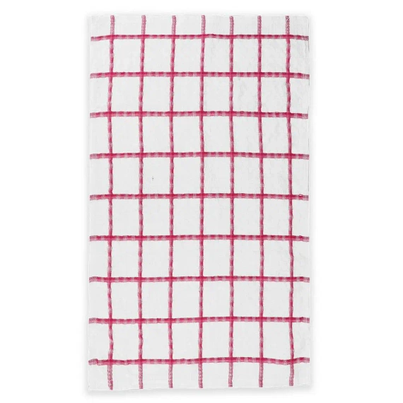 Ścierka kuchenna kratka Big Check Domarex różowy