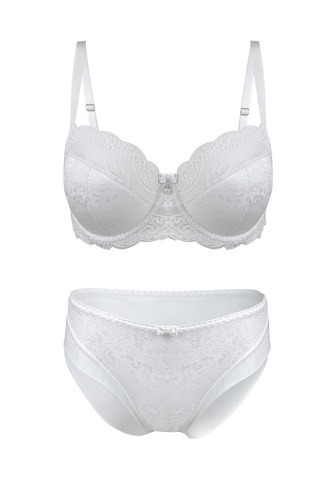 Biustonosz półusztywniany 01095 Snow Mediolano biały