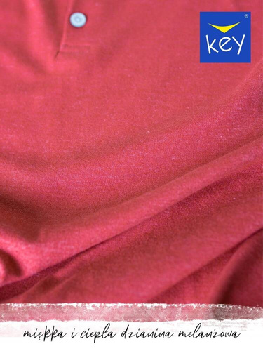  Piżama Męska MNS 451   Key bordowy