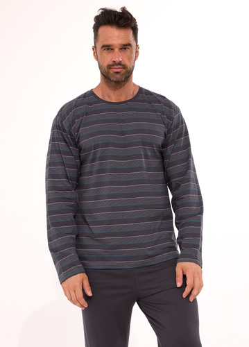 Piżama męska Cornette Various 138/57 Stylowe paski i komfort w eleganckim opakowaniu