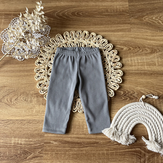 Legginsy dla dziewczynki prążek SL12336 Łączka Mamatti