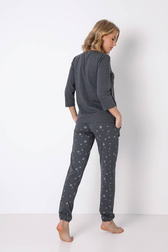 Piżama damska Buffy Long Aruelle - graphite