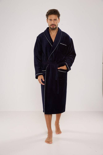 Szlafrok męski 735 Manuele Forex - granat