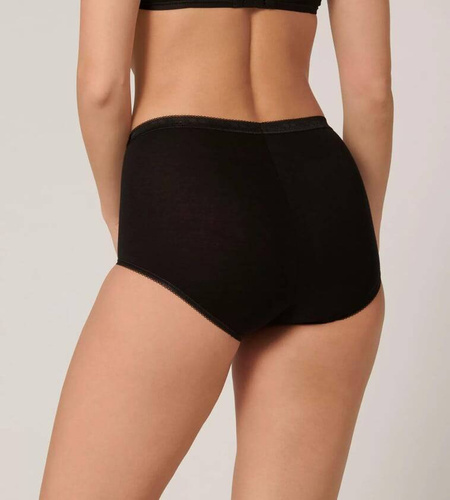 Figi Damskie Basic + Maxi Sloggi- czarny