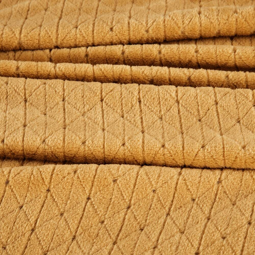 Koc narzuta z mikrofibry Cindy 4 Eurofirany pudrowy różowy