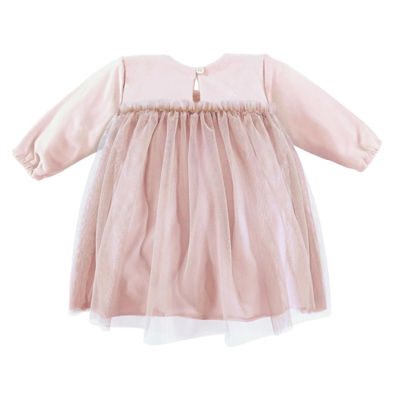 Sukienka tiul z długim rękawem Ceremony Eevi - różowy