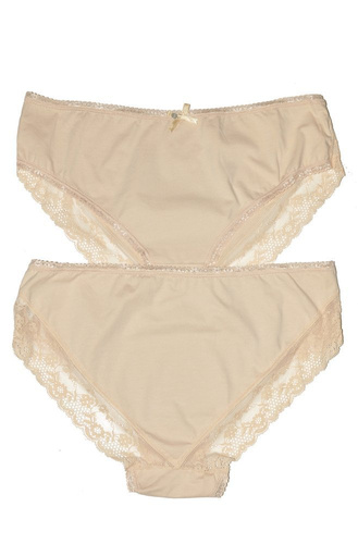 L-4000 BI-06 A'2 Figi Damskie Lama beżowy