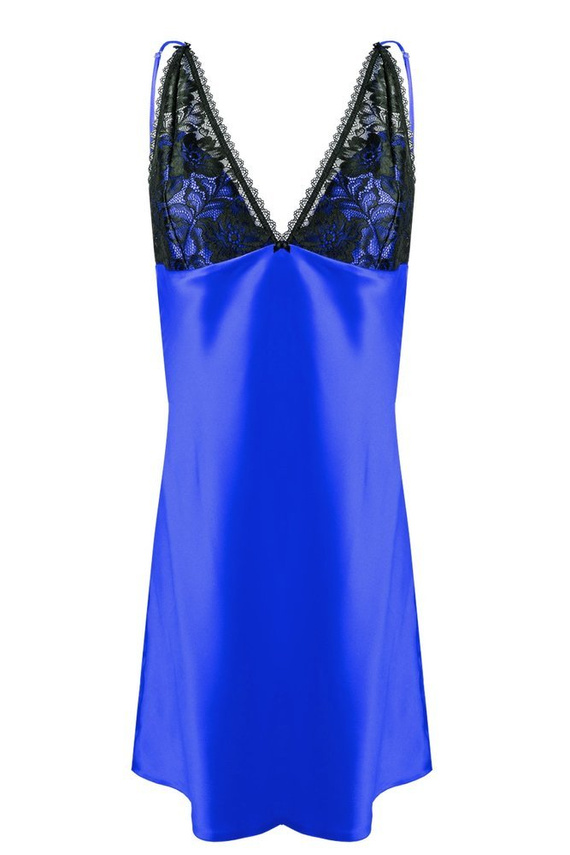 Koszulka satynowa damska Debbie DKaren - Modrak